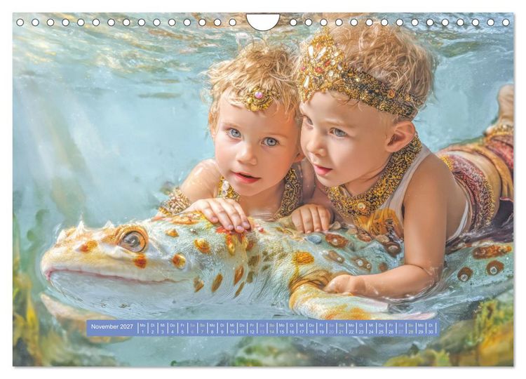 Produktbild: Als ich von einer Wasserkreatur tr&auml;umte - Fantasiewerke (Wandkalender 2027 DIN A4 quer), CALVENDO Monatskalender