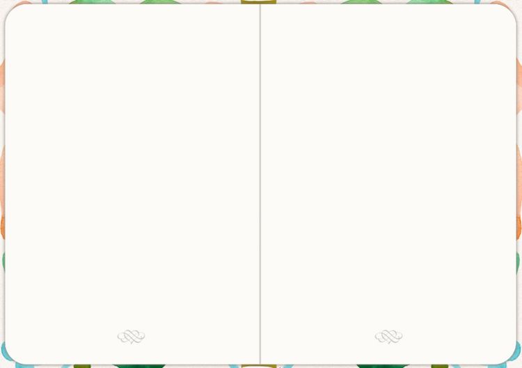 Produktbild: Notizbuch DIN A6 &ndash; Just Notes (Orange Flower)