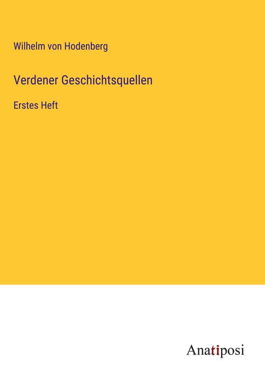 Produktbild: Verdener Geschichtsquellen