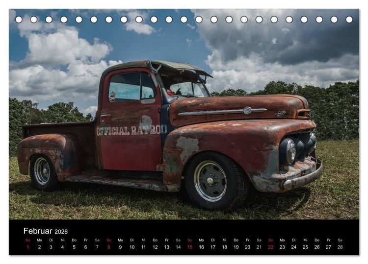Produktbild: Custom Cars - Autos die begeistern (Tischkalender 2026 DIN A5 quer), CALVENDO Monatskalender