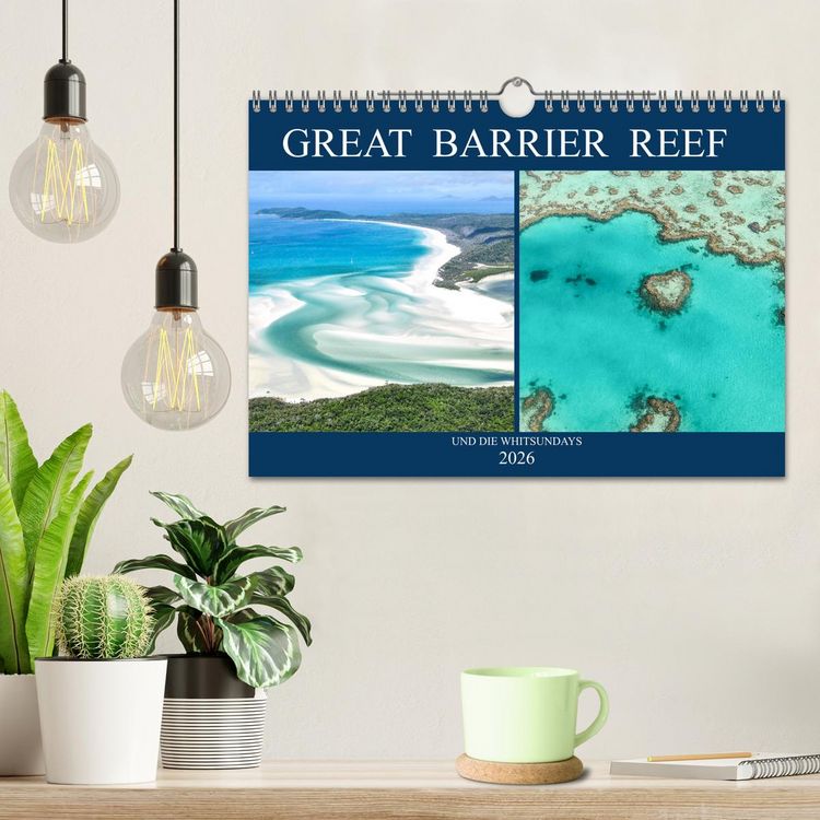 Produktbild: Great Barrier Reef und die Whitsundays (Wandkalender 2026 DIN A4 quer), CALVENDO Monatskalender
