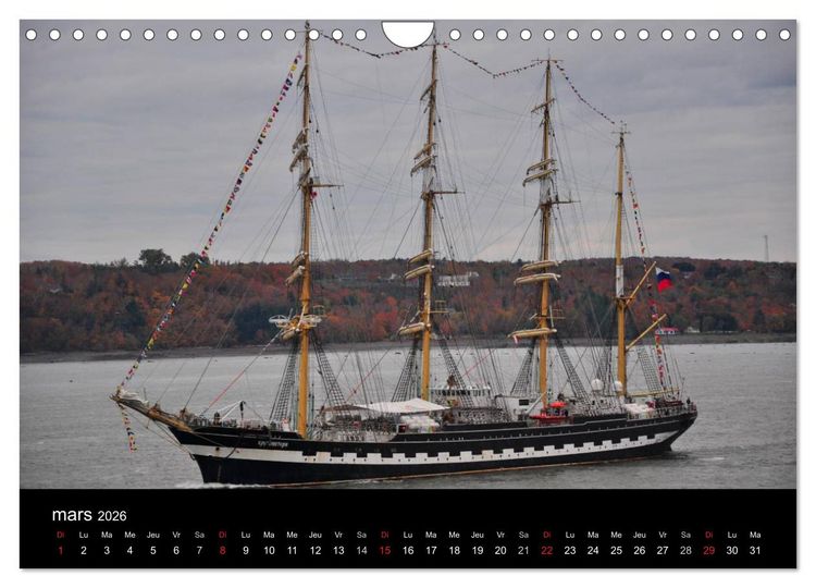 Produktbild: Navires du Saint-Laurent (Calendrier mural 2026 DIN A4 vertical), CALVENDO calendrier mensuel