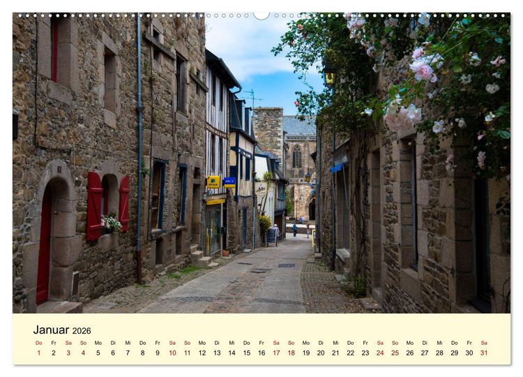 Produktbild: Einzigartige C&ocirc;te Granit Rose (Wandkalender 2026 DIN A2 quer), CALVENDO Monatskalender
