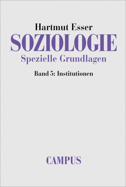 Produktbild: Soziologie. Spezielle Grundlagen