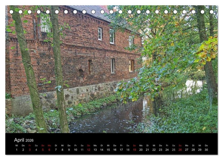 Produktbild: Wasserm&uuml;hlen an der Dahme (Tischkalender 2026 DIN A5 quer), CALVENDO Monatskalender
