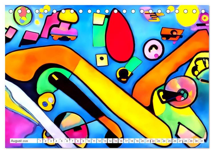 Produktbild: Expressionismus - Farbenspiel der Kunst (Tischkalender 2026 DIN A5 quer), CALVENDO Monatskalender