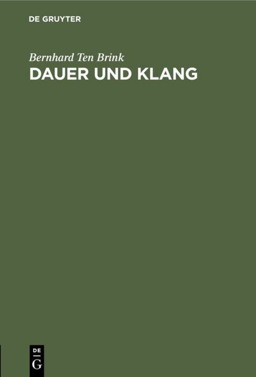 Produktbild: Dauer und Klang