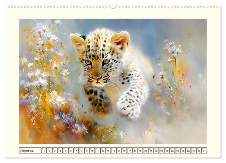 Produktbild: Leopardenkinder. Afrikas Katzenbabys im Licht der Natur (Wandkalender 2027 DIN A2 quer), CALVENDO Monatskalender