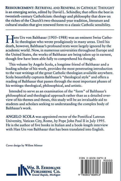 Produktbild: Hans Urs Von Balthasar