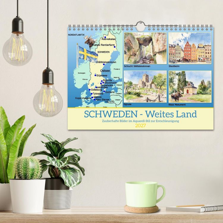 Produktbild: Schweden - Weites Land (Wandkalender 2027 DIN A4 quer), CALVENDO Monatskalender