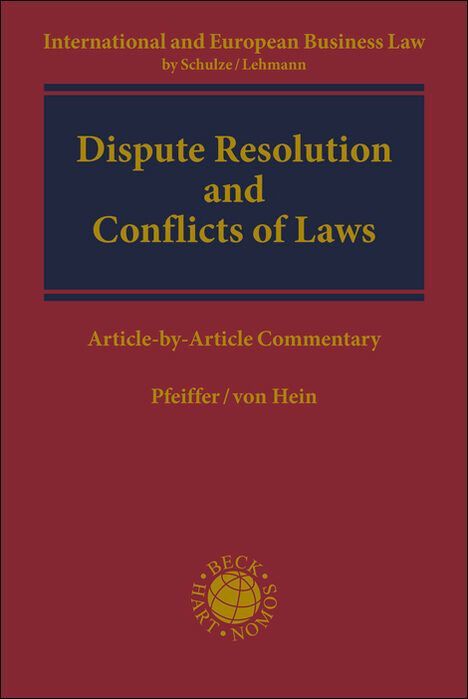Produktbild: Dispute Resolution and Conflicts of Laws