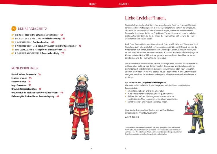 Projektreihe Kindergarten - Bei der Feuerwehr