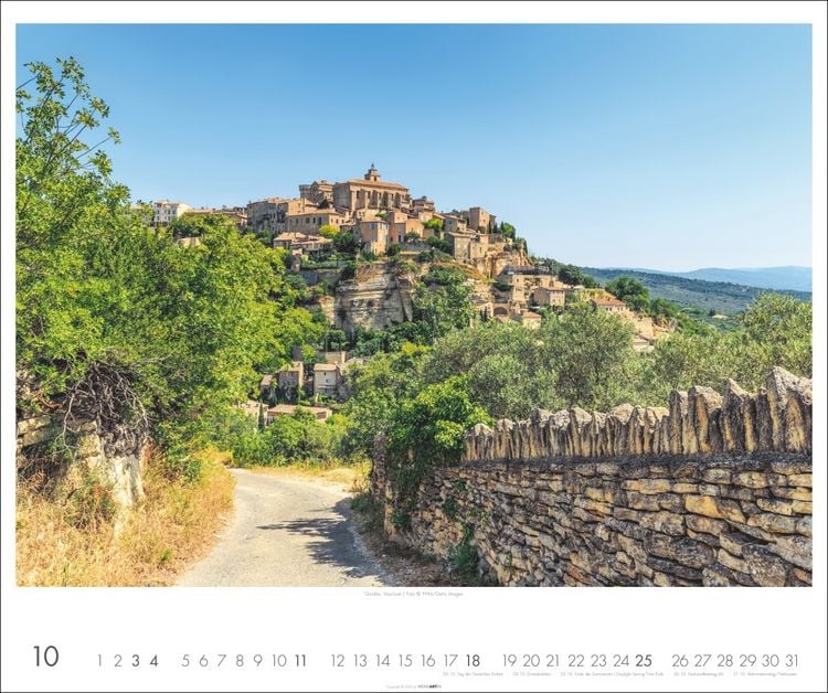 Produktbild: Provence Kalender 2026 - Blühende Lavendelfelder und malerische Dörfer