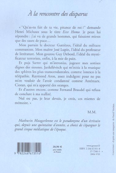 Produktbild: A la Rencontre Des Disparus