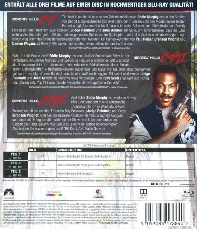 Produktbild: Beverly Hills Cop 1-3 (3 on 1)