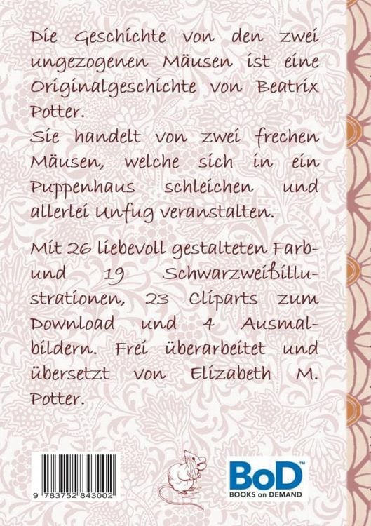 Produktbild: Die Geschichte von den zwei ungezogenen M&auml;usen (inklusive Ausmalbilder und Cliparts zum Download)