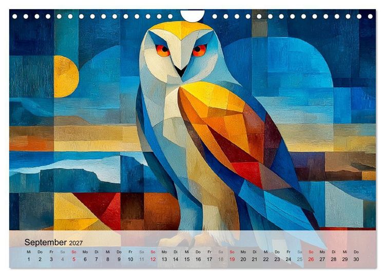 Produktbild: Nordlicht in Facetten. Die Arktis in geometrischer Bildsprache (Wandkalender 2027 DIN A4 quer), CALVENDO Monatskalender
