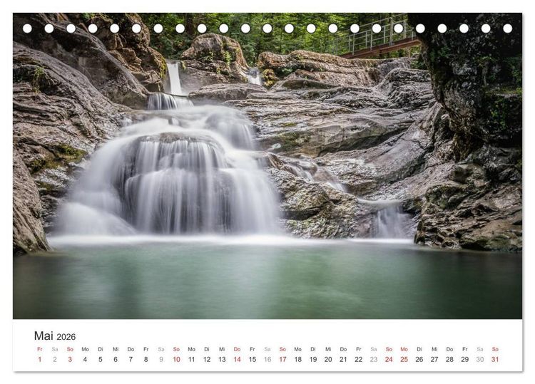 Produktbild: Wasserf&auml;lle Europas (Tischkalender 2026 DIN A5 quer), CALVENDO Monatskalender