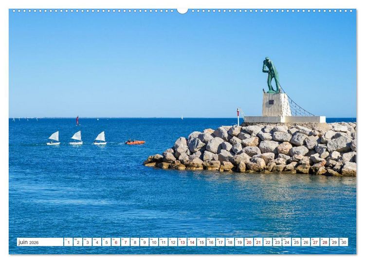 Produktbild: Montpellier - Escapades en ville et aux alentours (Calendrier mural 2026 DIN A2 vertical), CALVENDO calendrier mensuel