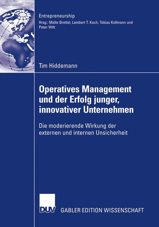 Produktbild: Operatives Management und der Erfolg junger, innovativer Unternehmen