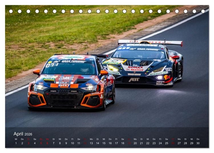 Produktbild: N&uuml;rburgring Langstreckenmeisterschaft (Tischkalender 2026 DIN A5 quer), CALVENDO Monatskalender