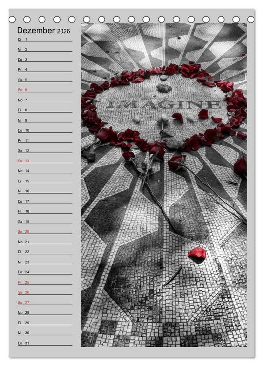 Produktbild: New York Colorkey (Tischkalender 2026 DIN A5 hoch), CALVENDO Monatskalender