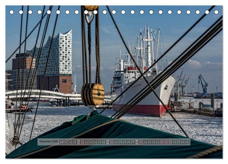 Produktbild: Auch das ist der Hamburger Hafen (Tischkalender 2026 DIN A5 quer), CALVENDO Monatskalender