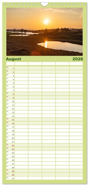Produktbild: Familienplaner 2026 - Wir sehen uns in Irland - Ring of Beara und Ring of Kerry mit 5 Spalten (Wandkalender, 21 x 45 cm) CALVENDO