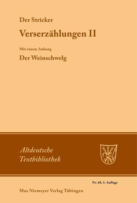 Produktbild: Verserz&auml;hlungen II