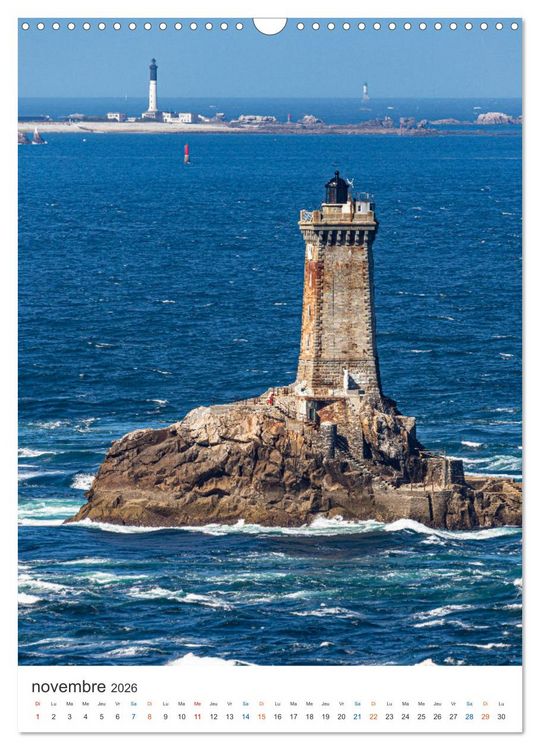 Produktbild: Phares du Finist&egrave;re (Calendrier mural 2026 DIN A3 horizontal), CALVENDO calendrier mensuel