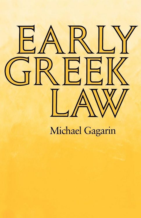 Produktbild: Early Greek Law
