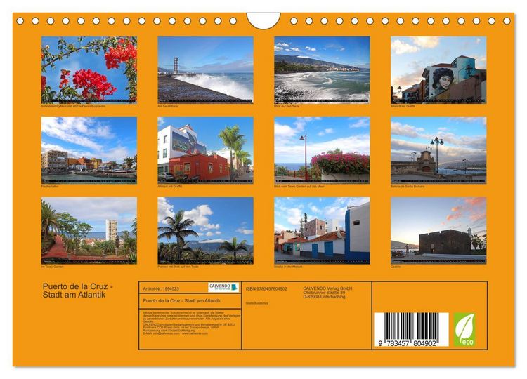 Produktbild: Puerto de la Cruz - Stadt am Atlantik (Wandkalender 2026 DIN A4 quer), CALVENDO Monatskalender