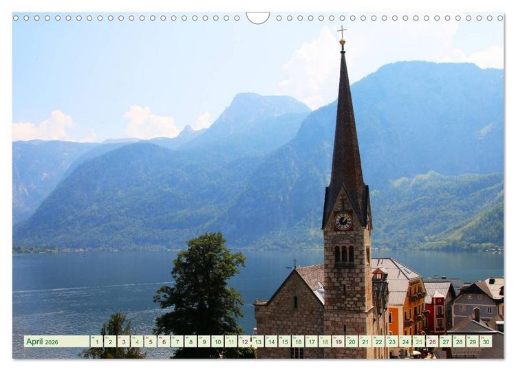 Produktbild: Hallstatt, Marktgemeinde am Hallst&auml;tter See (Wandkalender 2026 DIN A3 quer), CALVENDO Monatskalender