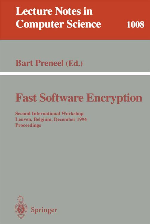 Produktbild: Fast Software Encryption