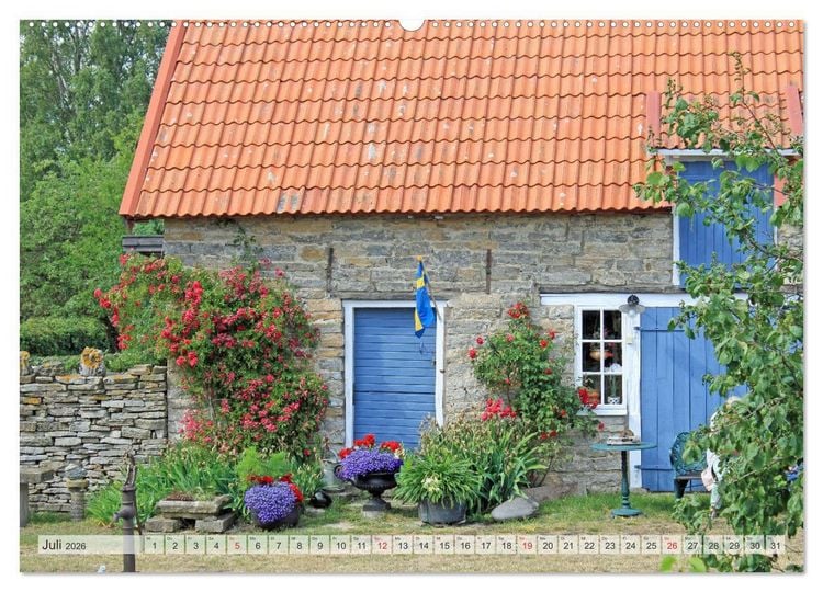 Produktbild: BUNTES &Ouml;LAND (hochwertiger Premium Wandkalender 2026 DIN A2 quer), Kunstdruck in Hochglanz