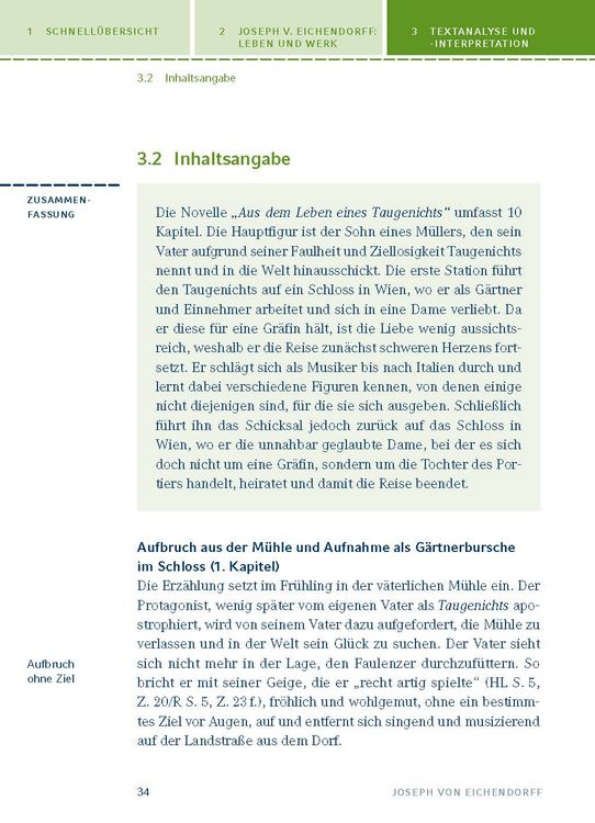 Produktbild: Aus dem Leben eines Taugenichts von Joseph von Eichendorff