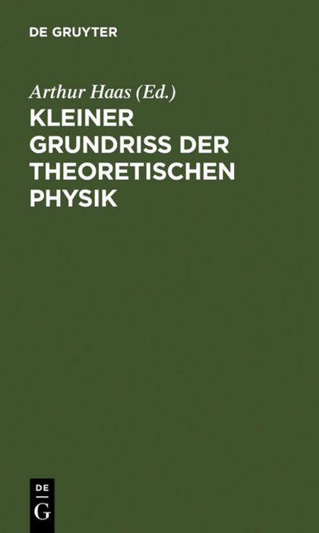 Produktbild: Kleiner Grundriss der theoretischen Physik