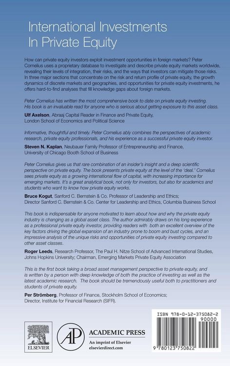 Produktbild: International Investments in Private Equity