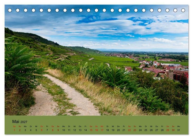 Produktbild: Die Weinsta&szlig;e im Elsass (Tischkalender 2027 DIN A5 quer), CALVENDO Monatskalender