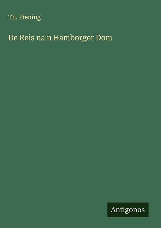 Produktbild: De Reis na'n Hamborger Dom