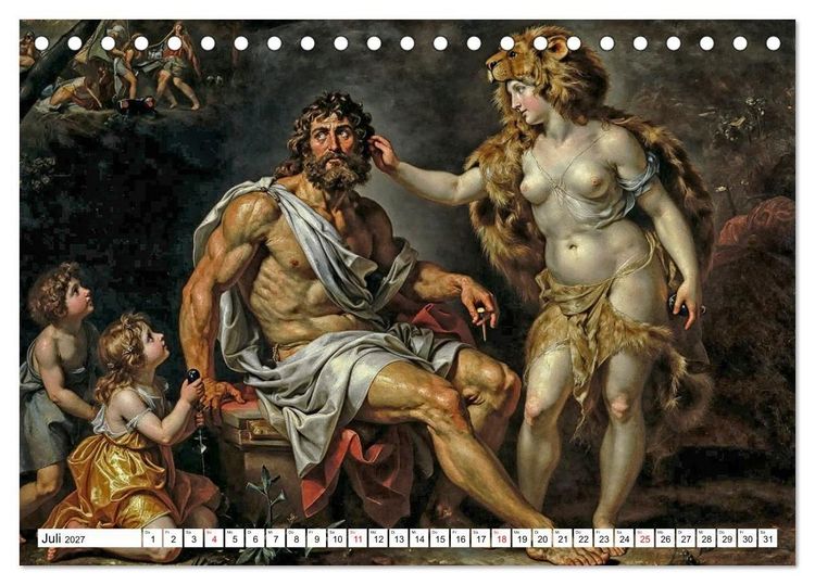 Produktbild: Mythologische Geschichten in barocker Pracht (Tischkalender 2027 DIN A5 quer), CALVENDO Monatskalender