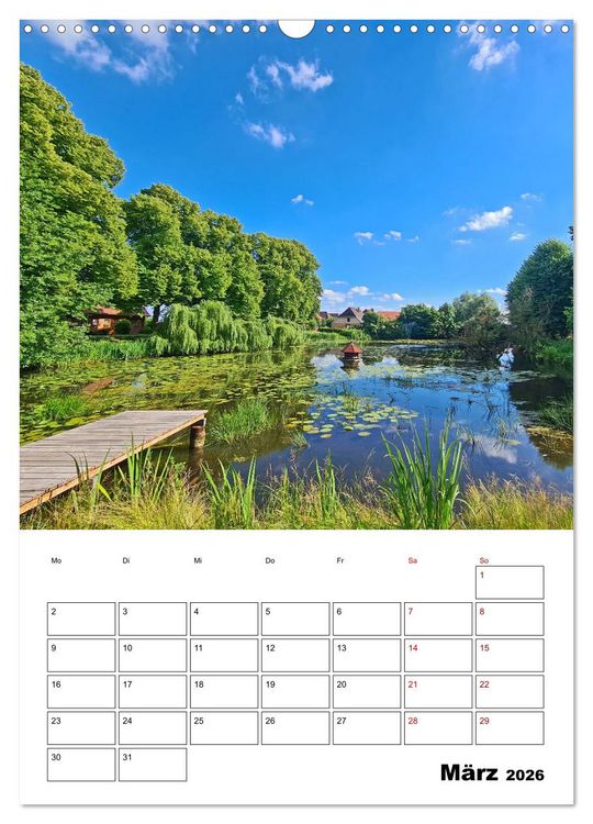 Produktbild: Boizenburg am Elberadweg (Wandkalender 2026 DIN A3 hoch), CALVENDO Monatskalender