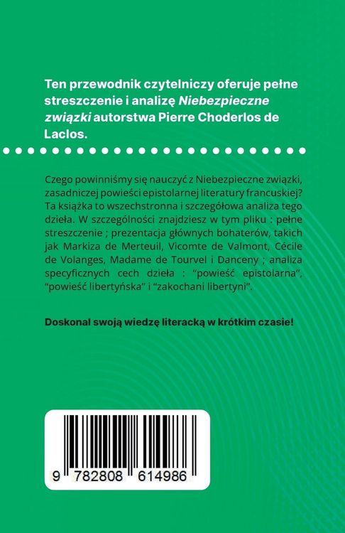 Produktbild: Niebezpieczne zwi&iquest;zki ksi&iquest;&iquest;ka Pierre Choderlos de Laclos (Analiza ksi&iquest;&iquest;ki)