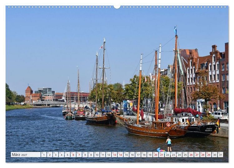 Produktbild: L&uuml;beck, die sehenswerte Hansestadt an der Ostsee (Wandkalender 2027 DIN A2 quer), CALVENDO Monatskalender