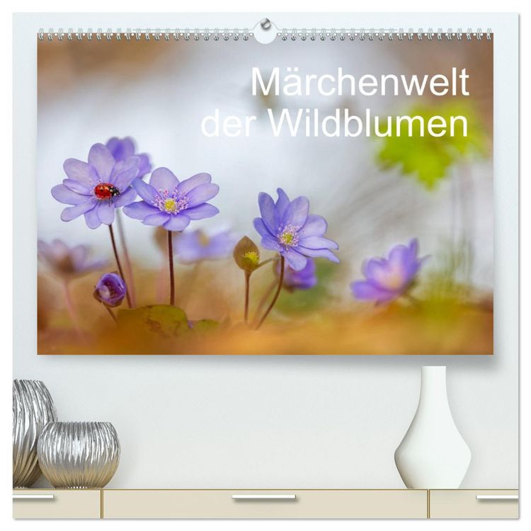 Produktbild: M&auml;rchenwelt der Wildblumen (hochwertiger Premium Wandkalender 2026 DIN A2 quer), Kunstdruck in Hochglanz
