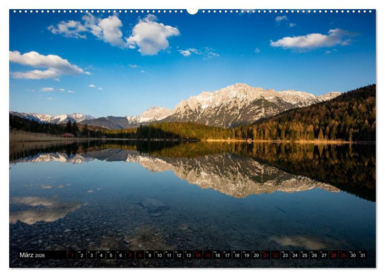 Produktbild: Seen im Werdenfelser Land (Wandkalender 2026 DIN A2 quer), CALVENDO Monatskalender