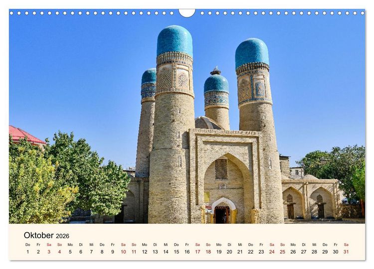 Produktbild: Zentralasien - Entlang der alten Seidenstra&szlig;e (Wandkalender 2026 DIN A3 quer), CALVENDO Monatskalender