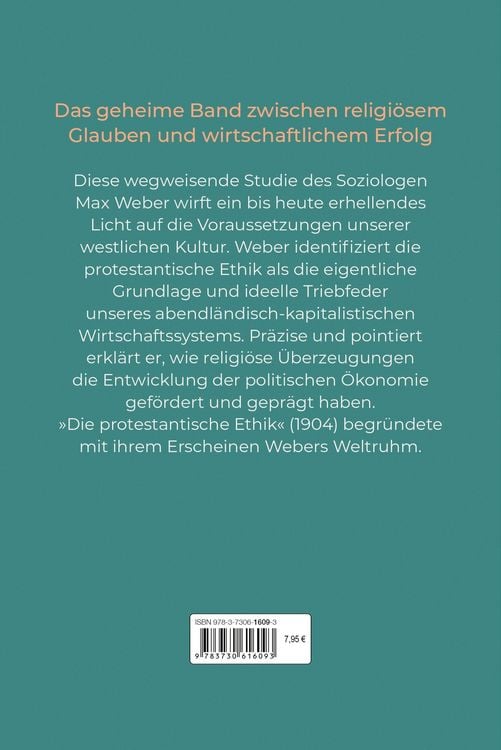 Produktbild: Die protestantische Ethik und der Geist des Kapitalismus