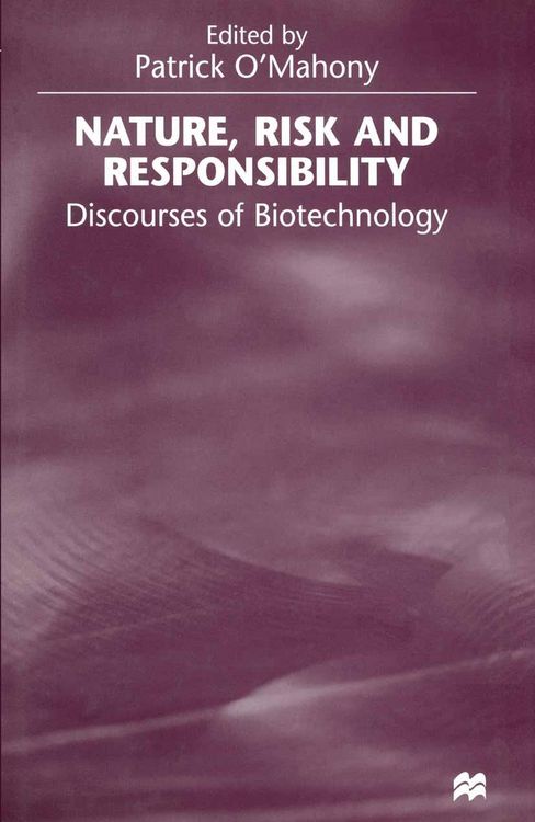 Produktbild: Nature, Risk and Responsibility