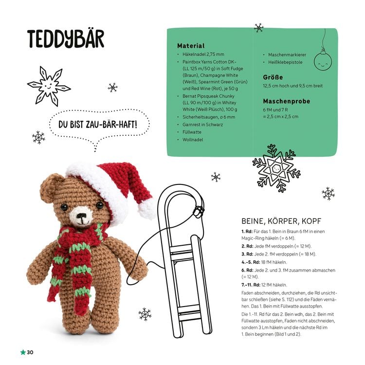 Produktbild: Kawaii H&auml;kel Weihnachten